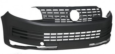 Бампер передній vw transporter t6 '15-'19 чорний фото №1