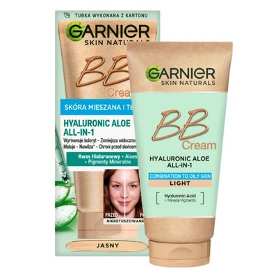 Garnier Krem BB jasny light cera tłusta podkład