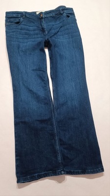 Granatowe spodnie jeansowe Bootcut 20/48 next