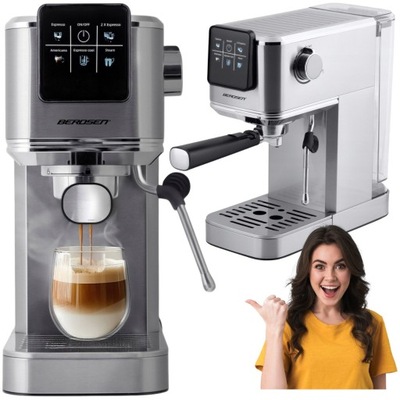 EKSPRES DO KAWY CIŚNIENIOWY ZE SPIENIACZEM MLEKA DOMOWY KUCHENNY EXPRES