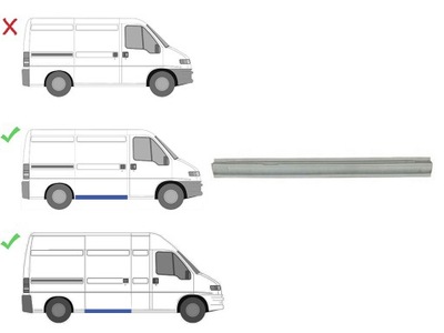 FIAT DUCATO 1994-2002 ПОРОГ ПРАВОЕ