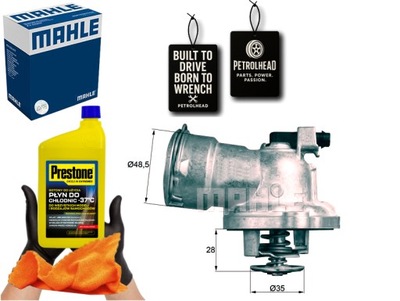 Термостат mercedes 87c 3,2 3,5 cdi om642 mahle #petrolhead pro+ kit5 фото №1