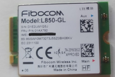 LENOVO ThinkPad WWAN Fibocom L850-GL CAT9 M.2