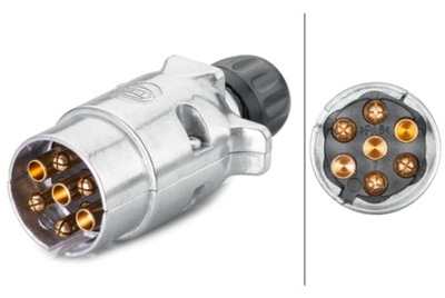 HELLA CLAVIJA 7-BIEGUNOWA 7-PINOWA 7-STYKOWA ALUMINIO  