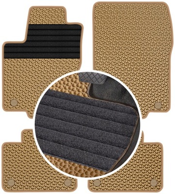 MERCEDES ML W166 2011-2015 ALFOMBRILLAS GOMA PARA COCHE EVA COLOR BEIGE  