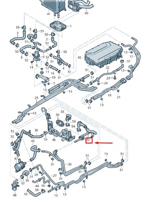Audi q5 fy двигун охолоджуюча рідина труба with охолоджуюча рідина шланг rhd 80c122449e фото №1