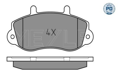 КОЛОДКИ ТОРМОЗНЫЕ RENAULT ПЕРЕД MASTER 98- MOVANO -00 0252330218/PD