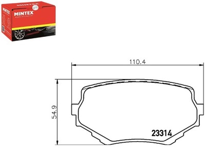 ZAPATAS DE FRENADO MINTEX 5520065D10 5520077 5520065  