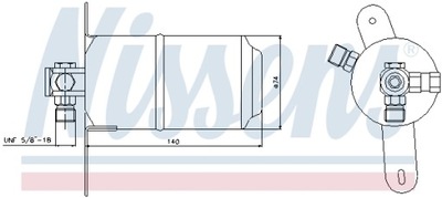 DESHUMECTADOR DE ACONDICIONADOR NISSENS NIS 95025  