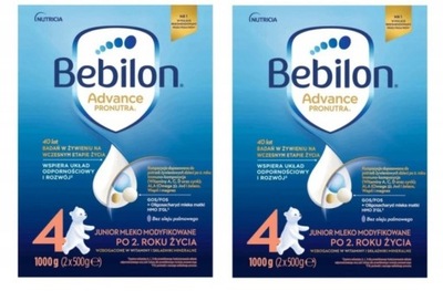 2x MLEKO BEBILON JUNIOR 4 z Pronutra ADVANCE 1000g