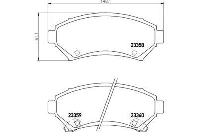 ZAPATAS DE FRENADO MINTEX 1605067 1605947 18024962 1  