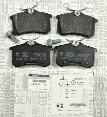 Оригінальний номер гальмівні колодки задня fluence scenic grand scenic iv фото №1