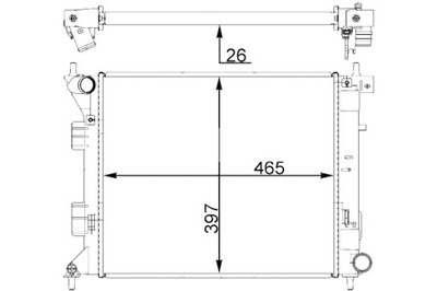 MAHLE AUŠINTUVAS VARIKLIO VANDENS KIA CEED PRO CEED 1.6 1.6D 09.12-07.18 