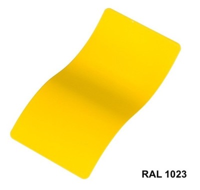 Farba Proszkowa RAL 1023 Poliestrowa Gładki Połysk