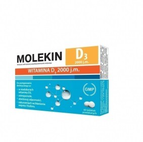 Molekin D3 2000 witamina zdrowe zęby kości 60x