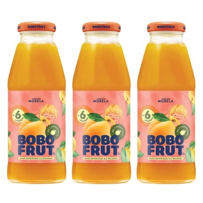 Bobo Frut Nektar owocowy jabłko morela 3x300 ml