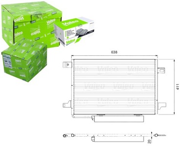 Конденсатор радиатор кондиционера valeo 1695000754 фото №1