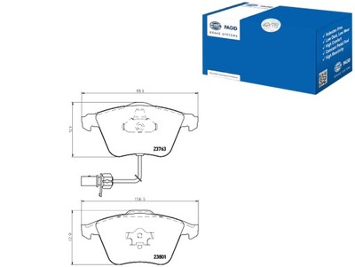 PAGID ZAPATAS DE FRENADO HELLA PAGID 4F0698151A 4E06  