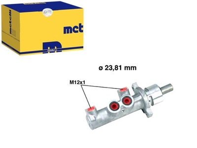 Насос тормозная peugeot 406 96-04 +abs metelli фото №1