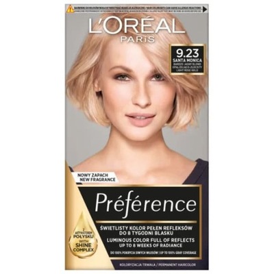 L’Oreal Preference farba 9.23 SANTA MONICA