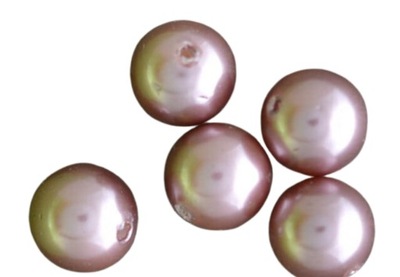 [90912] Koralik perłowy 6mm brązowy 3 sztuki
