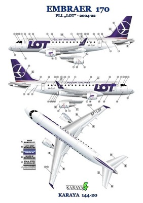 K Embraer 170 LOT 1/144