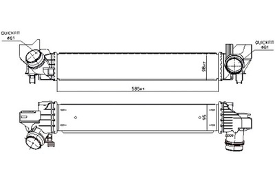 NISSENS ИНТЕРКУЛЕР BMW 1 F40 2 F45 2 GRAN КУПЕ F44 2 GRAN TOURER