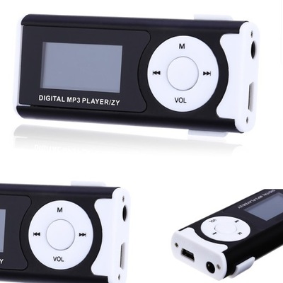 Odtwarzacz MP3 Mini Clip z odtwarzaczem multimedialnym z ekranem LCD