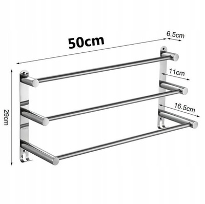 3-POZIOMOWY PERCHERO AL RECZNIKI NASCIENNY 50CM  