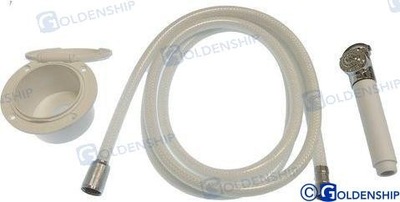 PRYSZNIC Z CHROMOWANĄ GŁOWICĄ PRYSZNICOWĄ SZTYWNĄ