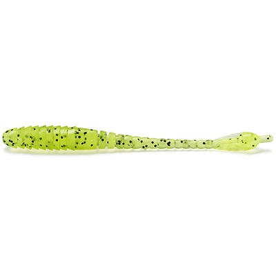 FISHUP ARW Worm 2”(5,5cm) #055 - Chartreuse/Black