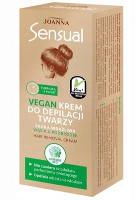 JOANNA Sensual krem do depilacji twarzy VEGAN 20g