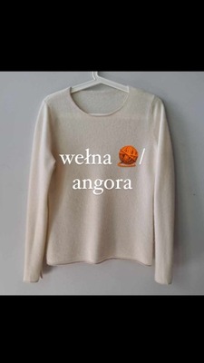 Sweter wełna/angora S/M