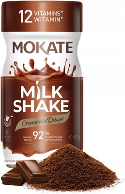 Kakao Do Picia Napój Czekoladowy Milkshake 500g 92% Czekolady Mokate