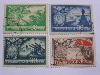 ZSRR - Wyzwolenie miast - Mi. 895-98 kasowane
