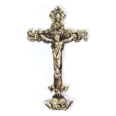 Krzyż wiszący zdobiony Mosiądz nr. 107