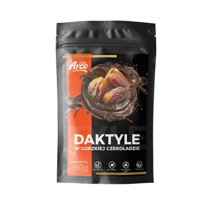 Daktyle w gorzkiej czekoladzie 80g ARCOSWEETS