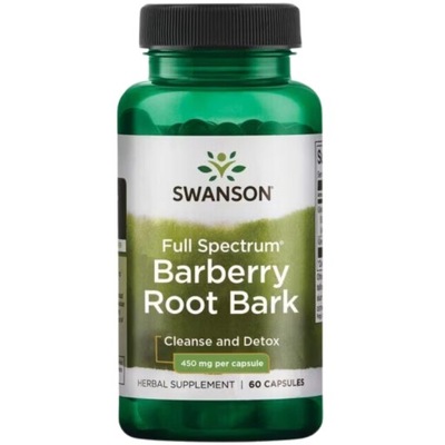 Full Spectrum Barberry Root Bark (Berberys zwyczajny) 450mg 60 kaps