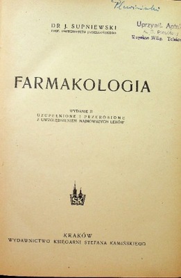 Farmokologia 1947 r.