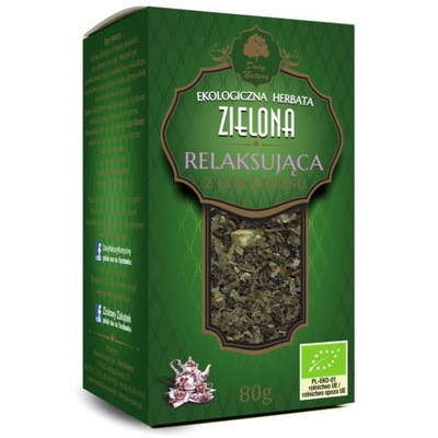 Herbata zielona relaksująca EKO 80g Dary Natury