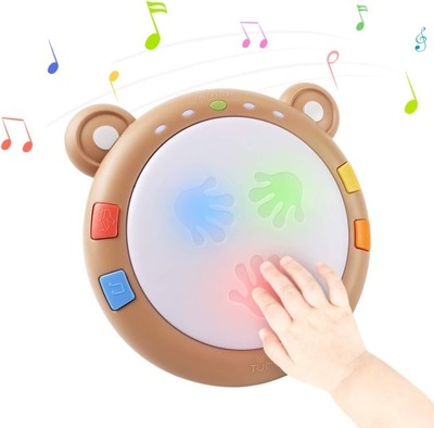 TUMAMA Zabawka muzyczna dla niemowląt bębenek muzyka dźwięki światła