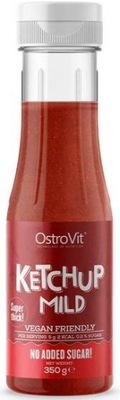 Ketchup BEZ CUKRU Łagodny Sos KETO VEGE dla wegan OstroVit 350g DO GRILLA