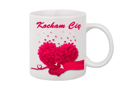 KUBEK DLA ZAKOCHANYCH WALENTYNKI PREZENT Z MIŁOŚCI