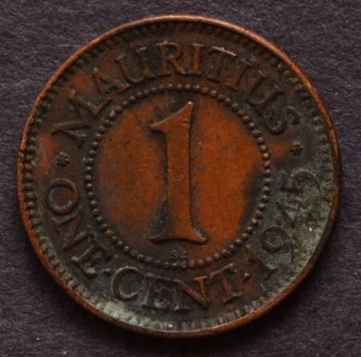 Mauritius - 1 cent 1945