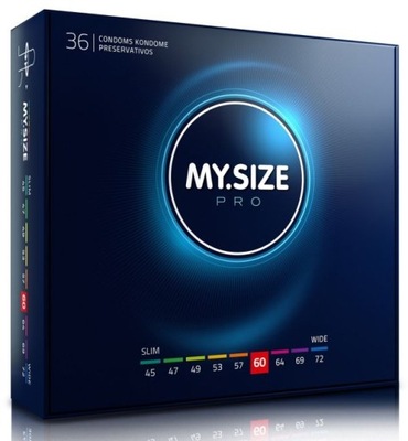 MY.SIZE PRO CONDOMS PREZERWATYWY 60mm 36szt