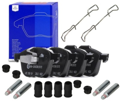 Ate тормозные колодки тормозные + направляющие перед ford focus mk2 mk3 cmax ecosport 04 фото №1