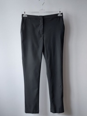 2 M&S czarne wizytowe spodnie 164 cm