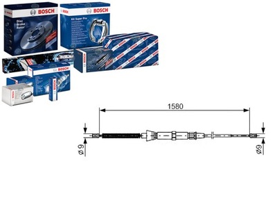 CABLE BRAKES MANUAL SEAT SKODA VW REAR CORDOBA I - milautoparts-fr.ukrlive.com