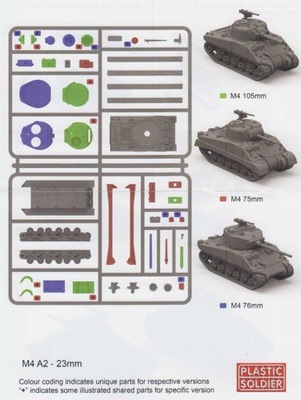 Plastic Soldier 1/72 R20043 - M4A2 Sherman