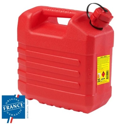 KANISTER AL COMBUSTIBLE 20L CON CHOWANYM LEJKIEM ROJO  